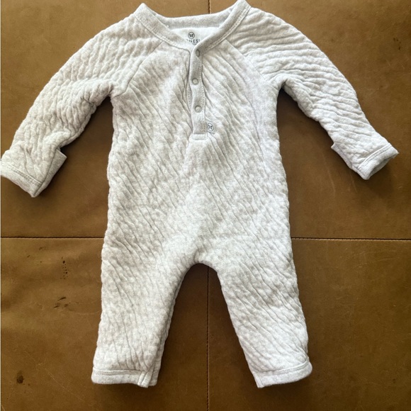 Honest Organic Cotton Quilted Coverall Newborn - Picture 1 of 3
